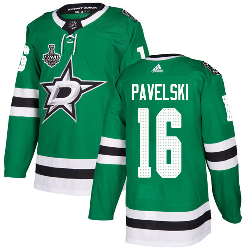 Adidas Men Dallas Stars #16 Joe Pavelski Green Home Authentic 2020 Stanley Cup Final Stitched NHL Jersey